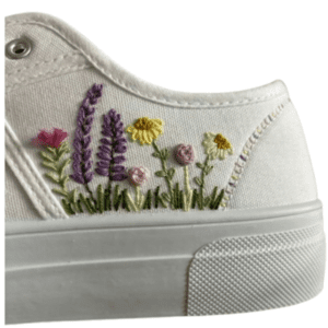 Customized shoe embroidery